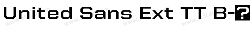United Sans Ext TT B字体转换